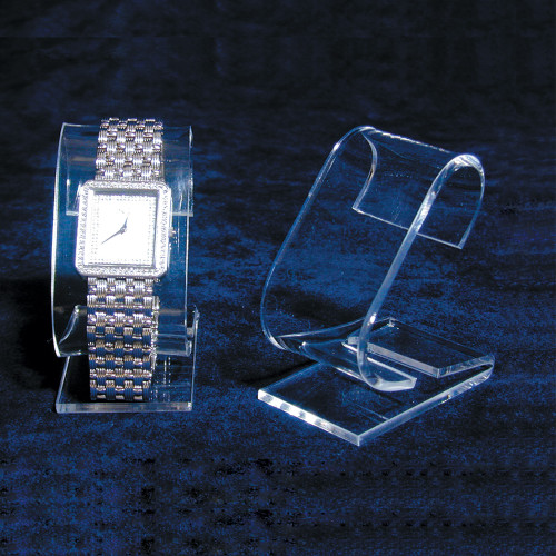 Clear Acrylic Single Watch Stand, 1 3/8" x 2 1/4" x 3 1/8"H