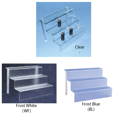 Acrylic mini-stair display (1/8" thick) ,9" x 6 1/8" x 6"H