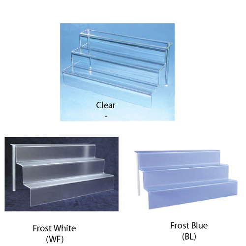 Acrylic mini-stair display (3/16" thick) ,18" x 9" x 9"H