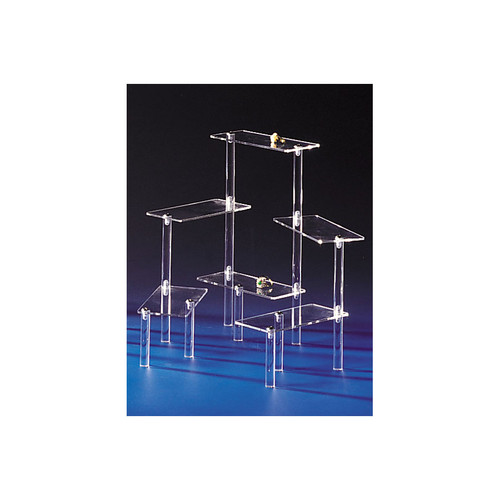 Acrylic Multi-Platform Display, 10 1/4"H,Assemble Required