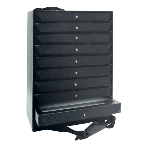 Travel Storage Organize with Tray, 16" x 9" x 19 1/2"H,With 10 pcs 1 1/2"H Tray