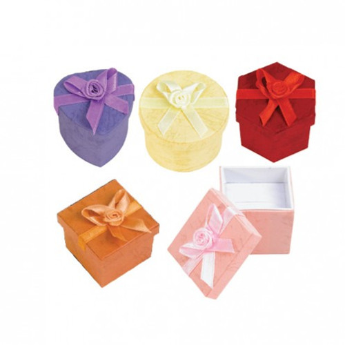 Pastel Ring Hat Box, 1 5/8''W x 1 5/8''D x 1 1/2''H