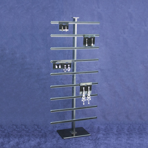 36 Pcs. 2" Earring Card Rotating Display, 8" x 3 3/4" x 19"H, Choose from various Color