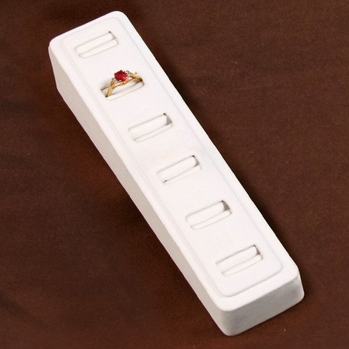 Ring Display with 6 Slots, 2 1/4” x 9 3/4” x 1 3/4”