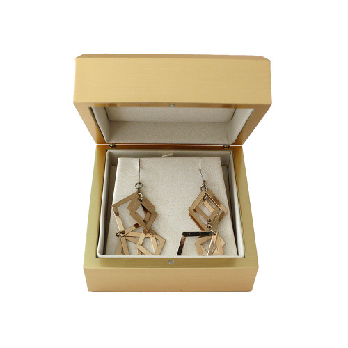 Elegant Gold Earring-Pendant Box (AAE5-GD)