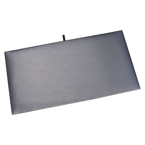 Full Size Plain Pad 14 1/8” x 7 5/8”,Steel Grey Leather