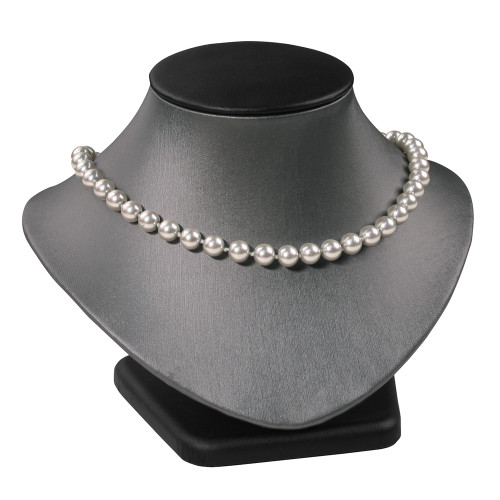 Steel Grey Necklace Display 6 3/4" X 4 3/4" X 5 1/8"H