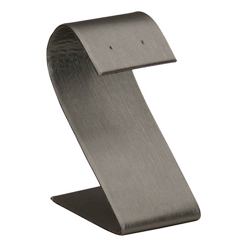 Steel Grey S-Shape Earring Display