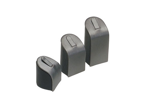 Steel Grey w/ Black Trim 3pc. Ring Cluster