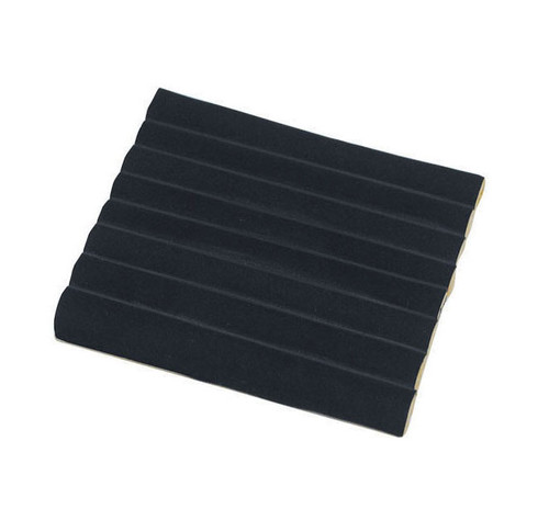 Black Velvet Half Size Ring Foam with Slots