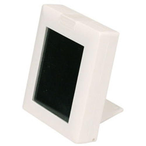 White Glass Top Gemstone Display Box with Easel , Reversible Insert,2 7/8" x 2 1/4" x 5/8"H