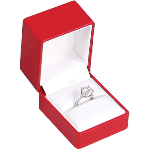 Elegant Ring Box with Ribbon , Choose from various Colors