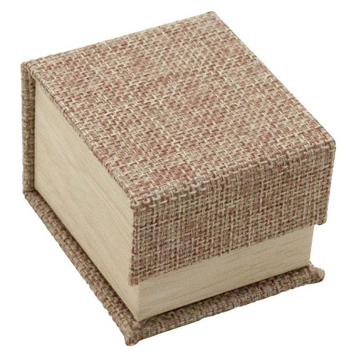 Magnetic Burlap Ring Box