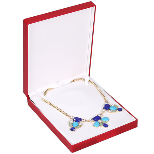 Fancy Necklace Box with Ribbon , Choose from various Color