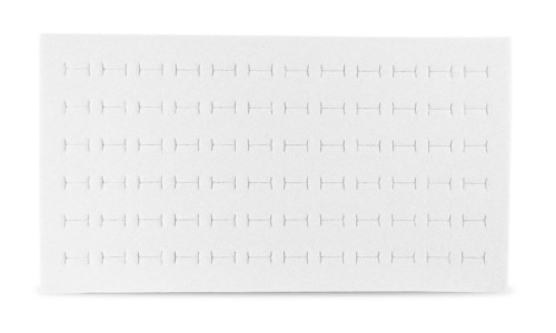 Foam 72-Ring Tray Insert Standard Size White