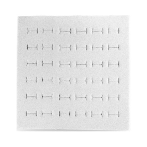 Foam 36-Ring Tray Insert Half Size White