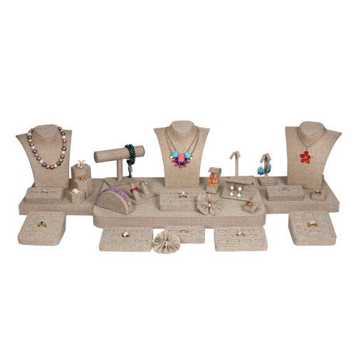 Display Set (burlap) 29 pcs, 43x14x10.25"H