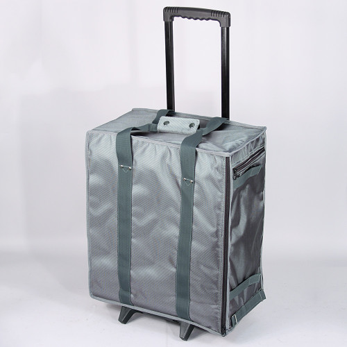 Soft PVC carrying case w/handle - Grey, 16" x 9" x 19"H