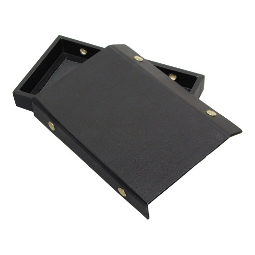 Leatherette Case, Black , Detachable Lid,(Choose from various Size)