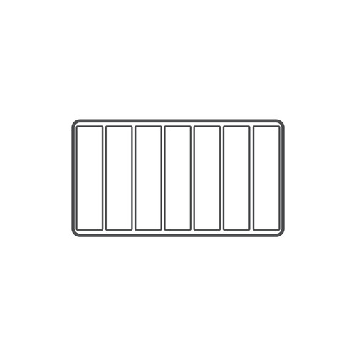7-Compartment Flocked Tray Insert,(Choose from various Color)