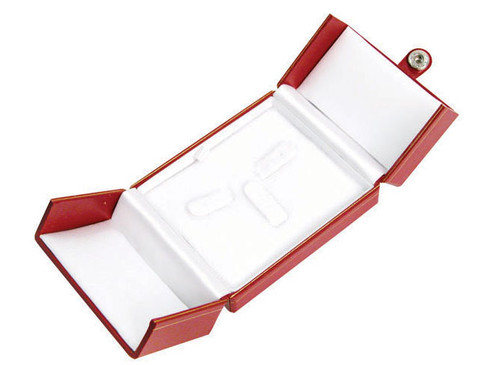 Classic Style Combination Earring/Ring Box, 3 1/2” x 3” x 1 1/2”, Choose from various Color