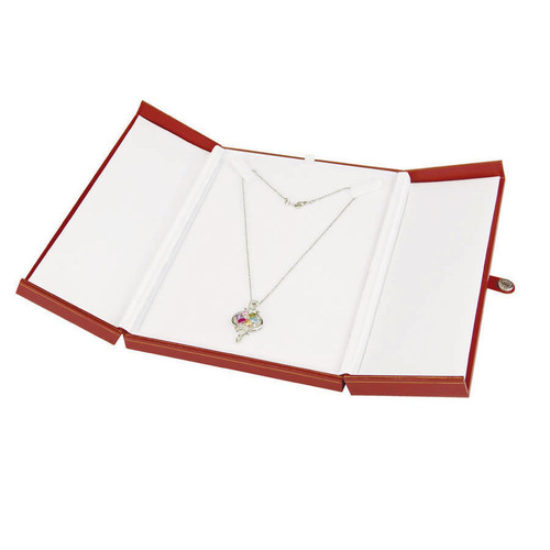 Classic Necklace Box, 5 5/8” x 8 1/8” x 1 1/4” , Choose from various Color