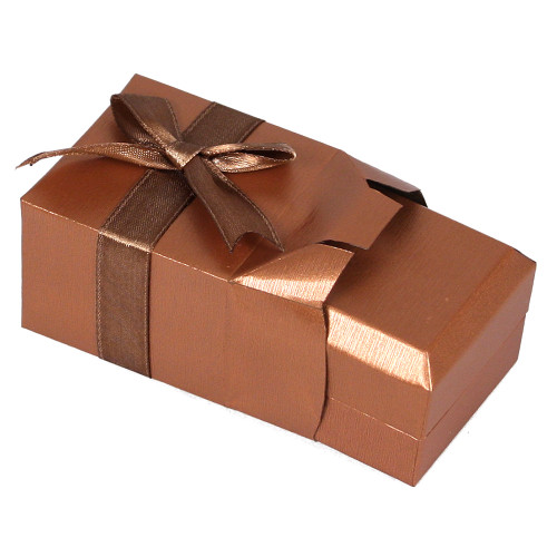 Self-Wrapped Paper Box, Copper color , Choose from various sizes