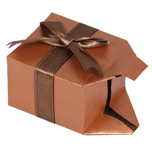 Self-Wrapped Paper Box, Copper color , Choose from various sizes