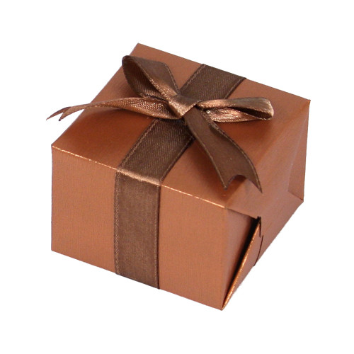 Self-Wrapped Paper Box, Copper color , Choose from various sizes