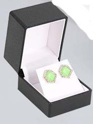 Fancy Earring Box with Ribbon ,2 1/8" x 2 1/2" x 2"H , Choose from various Color
