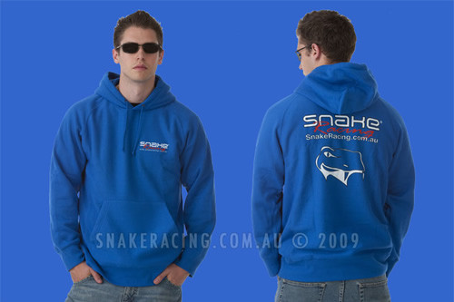 Snake Racing Mens Blue Hoodie Snake Racing Mens Blue Hoodie