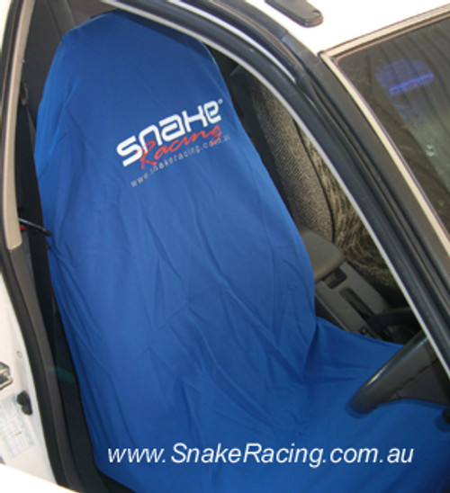 Snake Racing Blue Seat Cover Snake Racing Blue Seat Cover