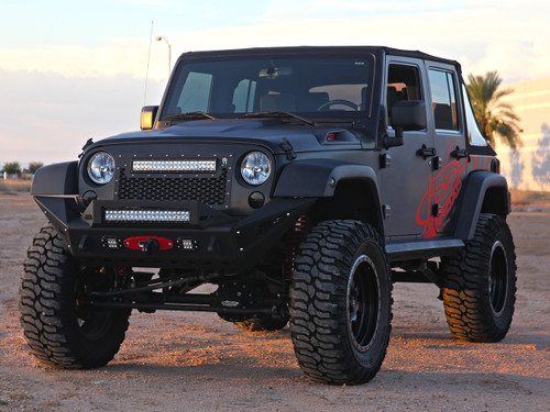 JK Jeep Grille with 20" E Series LED JK Jeep Grille with 20" E Series LED