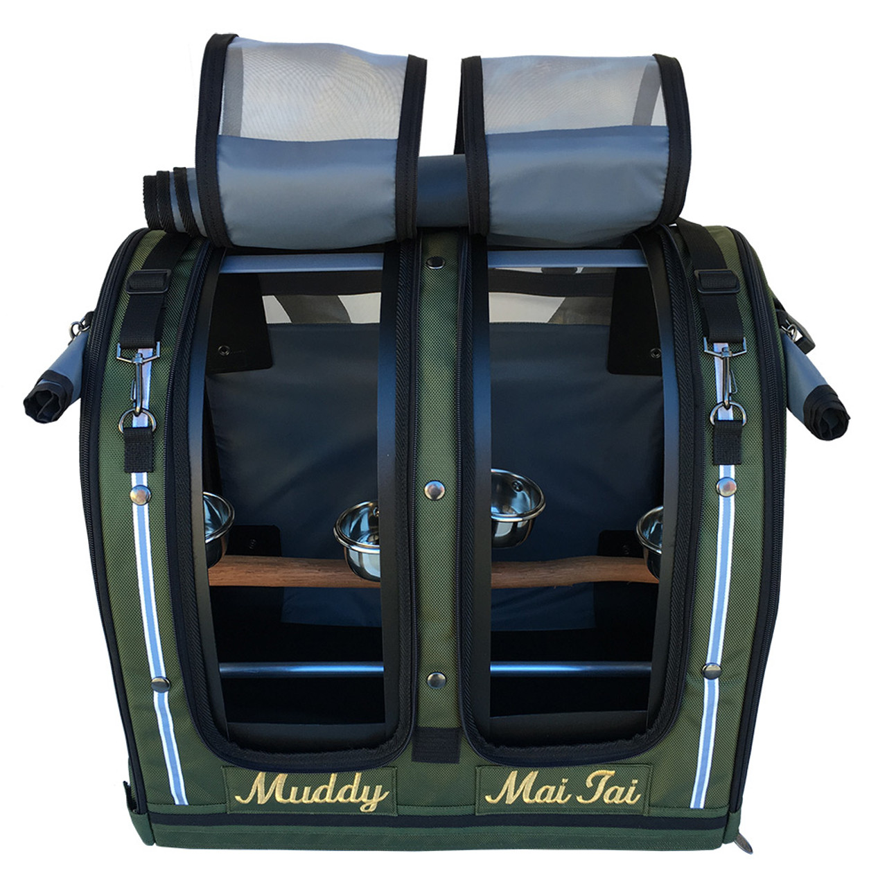 Double Bird Carrier for Amazon Parrot and Eclectus Celltei