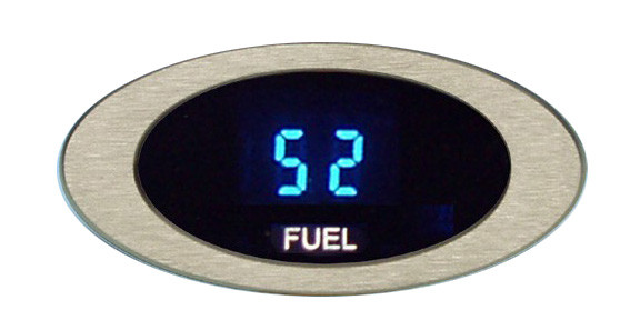 Dakota Digital ION Series Oval Satin or Chrome Bezel Fuel Level Gauge