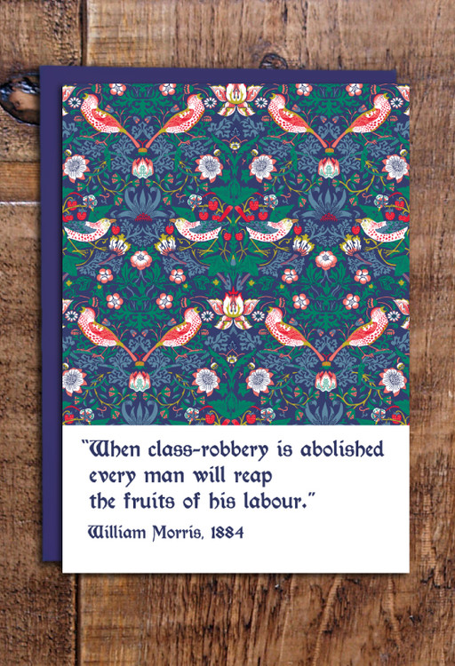 William Morris Strawberry Thief cards pack of 8