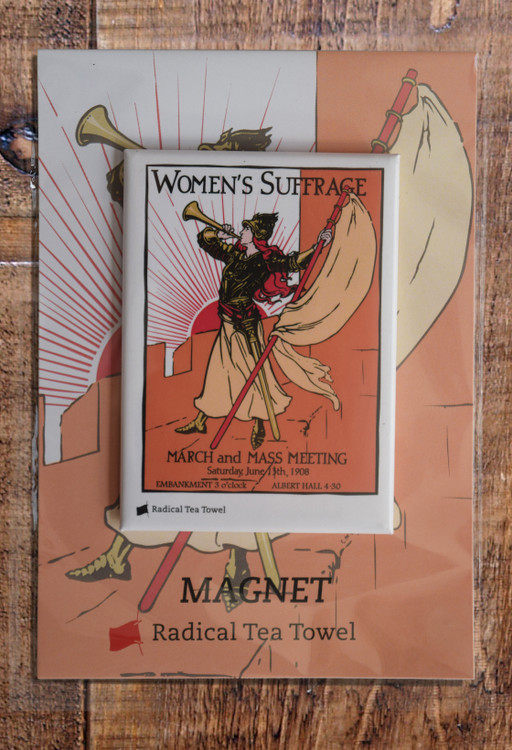 Bugler Girl fridge magnet