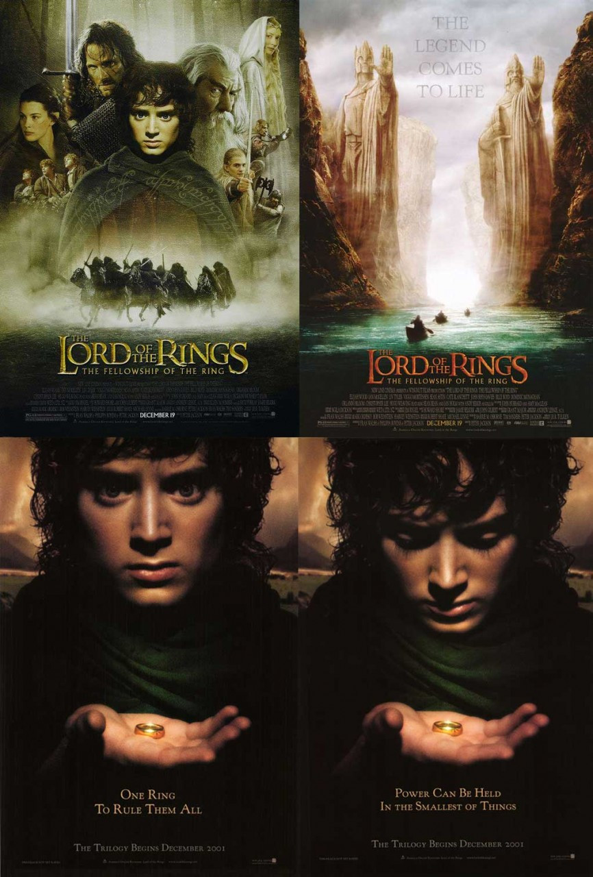 the lord of the rings fellowship of the ring poster collection set