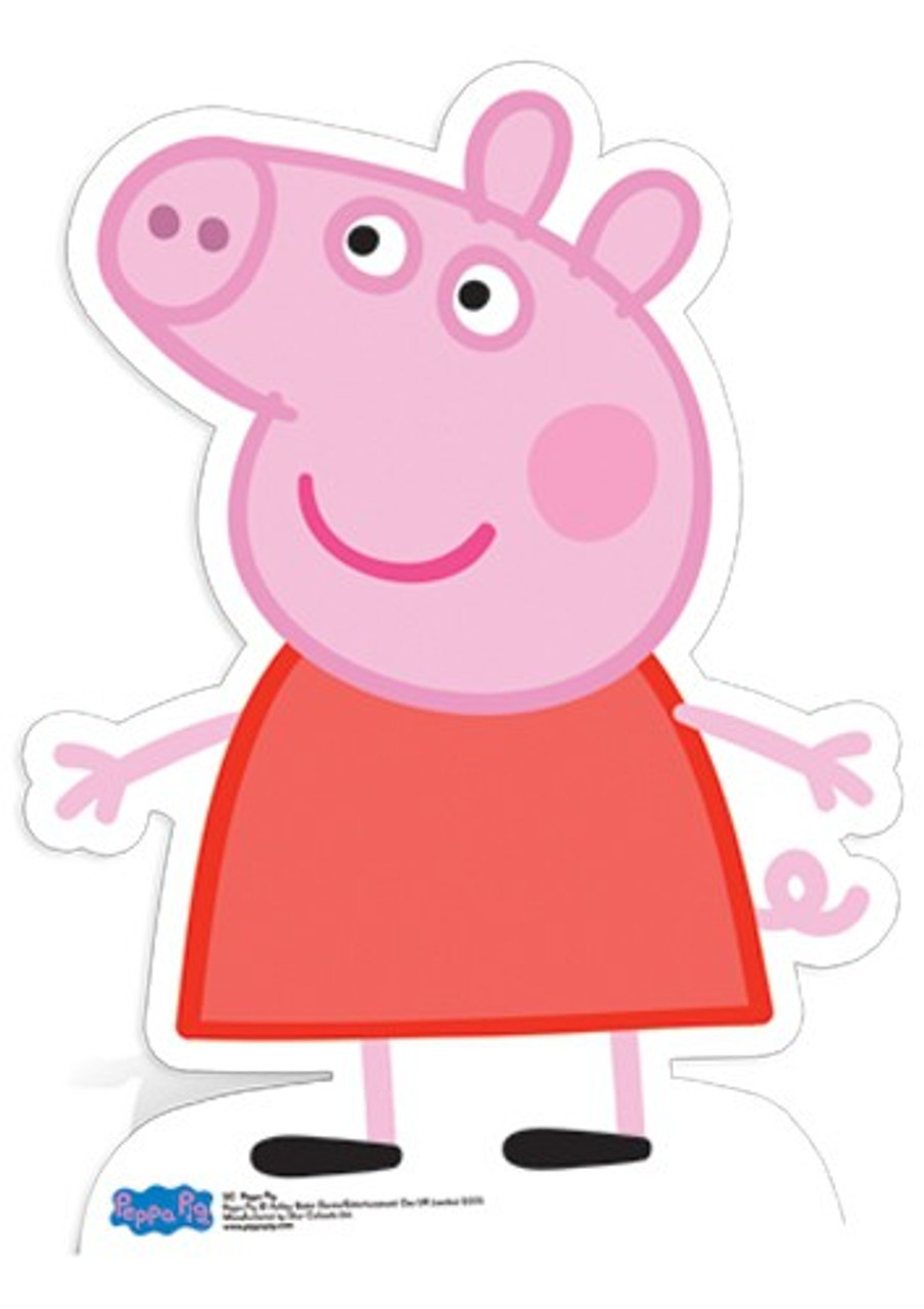 Lifesize Cardboard Cutout of Peppa Pig From Peppa Pig buy cutouts