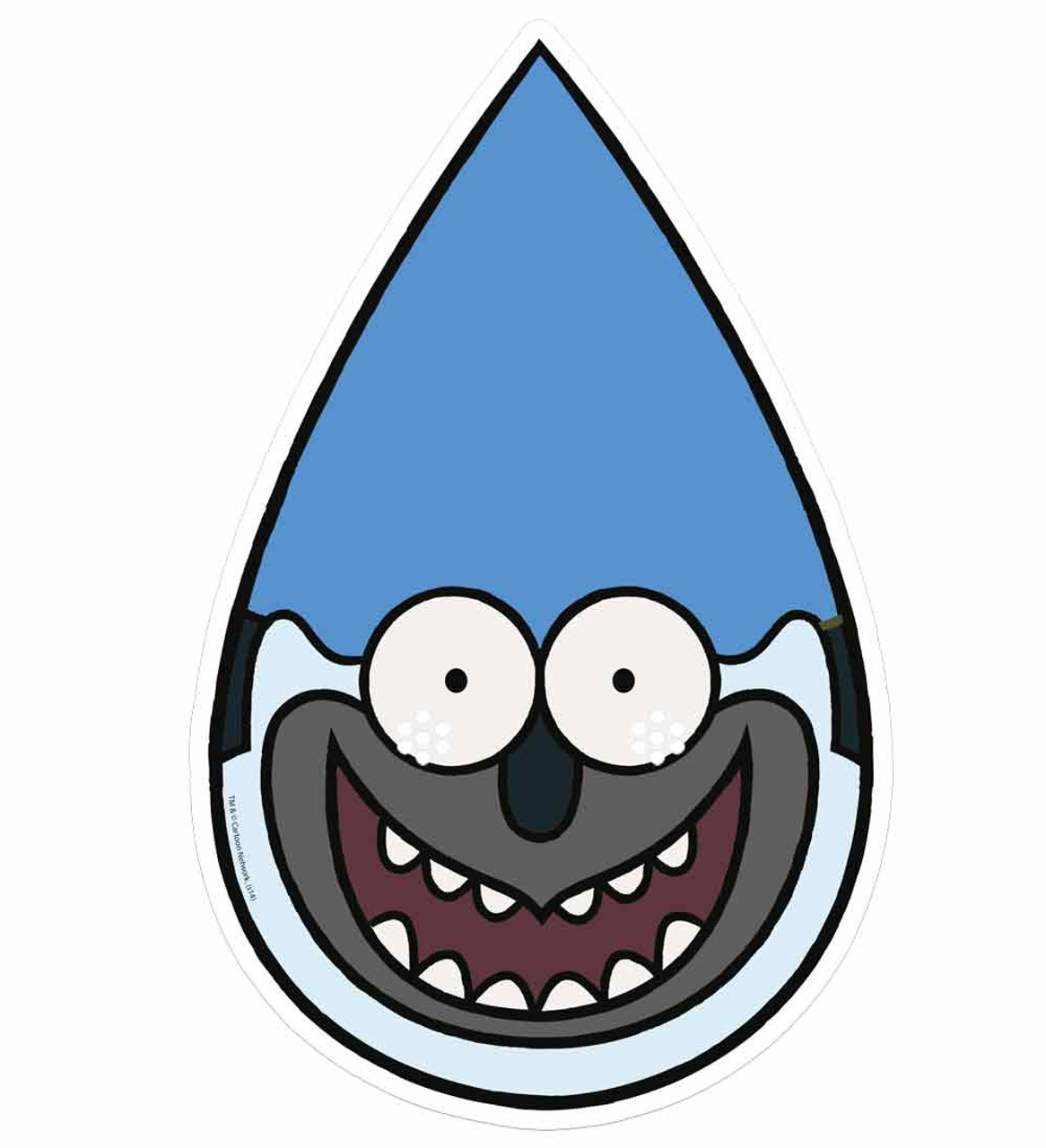 mordecai from the regular show single card party face mask available