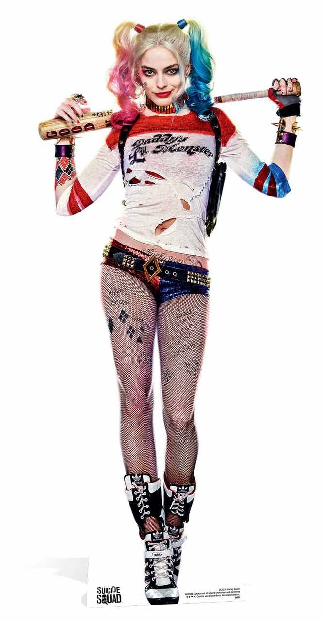Harley Quinn Suicide Squad Margot Robbie Lifesize Cardboard Cutout available now at starstills__14982