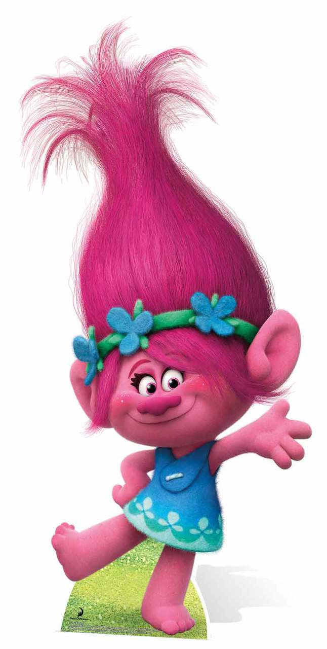 princess poppy from trolls cardboard cutout standee standup