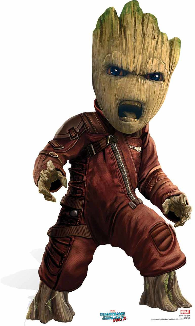baby groot guardians of the galaxy vol 2 cardboard cutout