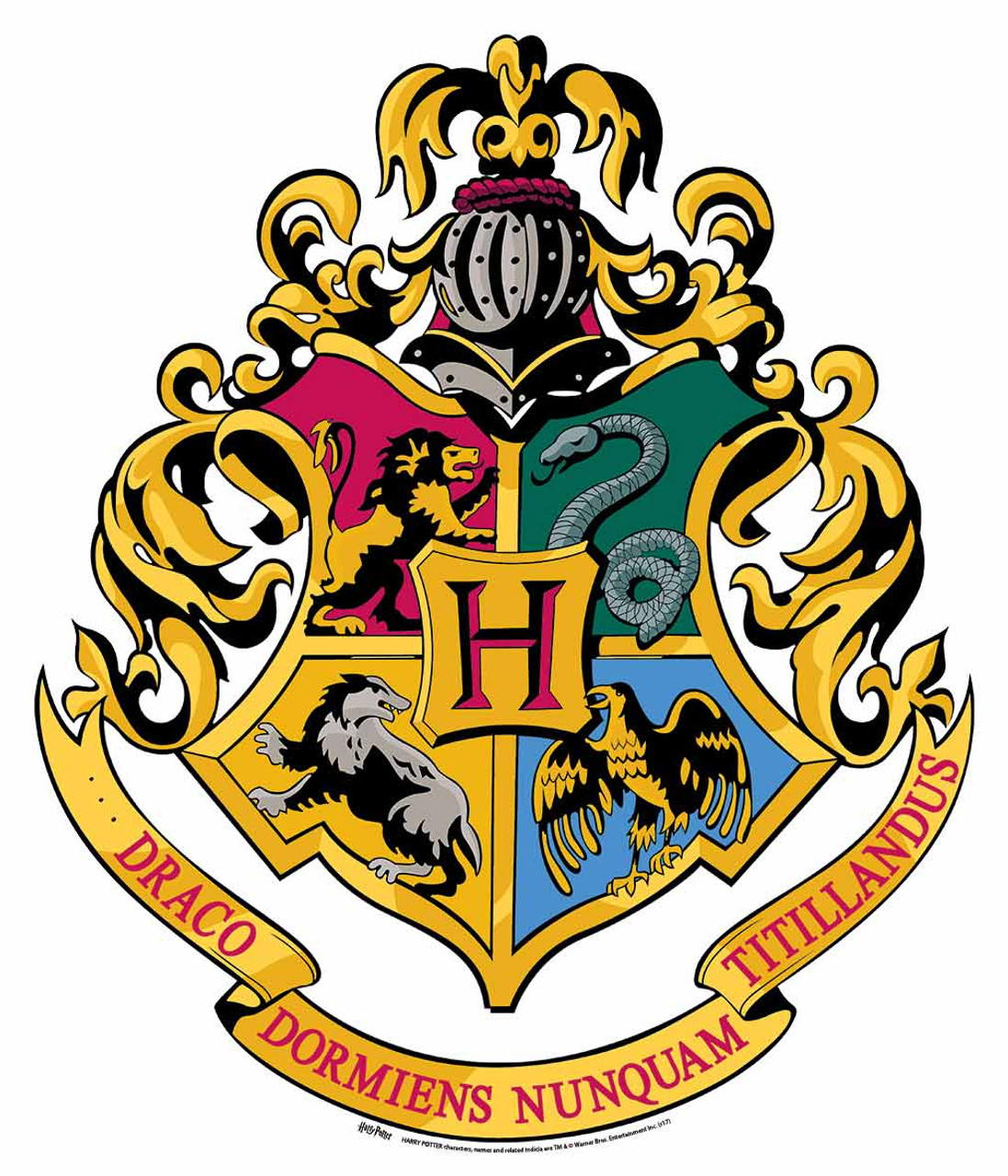 Hogwarts Crest From Harry Potter Wall Mounted Official Cardboard Cutout