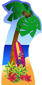 Palm Tree (Beach Party) - Lifesize Cardboard Cutout / Standee Palm Tree (Beach Party) - Lifesize Cardboard Cutout / Standee