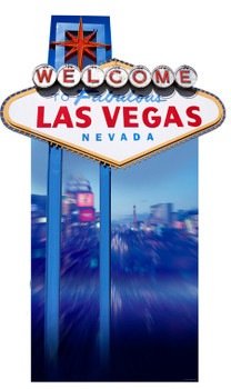 Vegas Sign (Poker Night) - Lifesize Cardboard Cutout / Standee Vegas Sign (Poker Night) - Lifesize Cardboard Cutout / Standee
