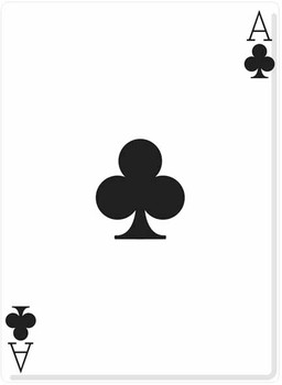 Ace of Clubs (Poker Night) - Lifesize Cardboard Cutout / Standee Ace of Clubs (Poker Night) - Lifesize Cardboard Cutout / Standee