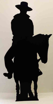 Cowboy on a Horse (Silhouette) (Western Themed) - Lifesize Cardboard Cutout / Standee Cowboy on a Horse (Silhouette) (Western Themed) - Lifesize Cardboard Cutout / Standee