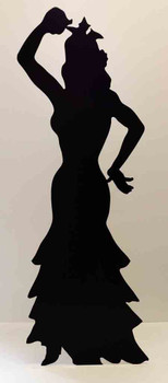 Flamenco Dancer (Silhouette) (Party Prop) - Lifesize Cardboard Cutout / Standee Flamenco Dancer (Silhouette) (Party Prop) - Lifesize Cardboard Cutout / Standee