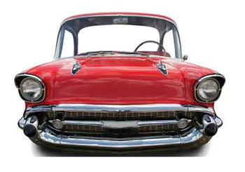 Large Red Car Stand-in Cutout Large Red Car Stand-in Cutout
